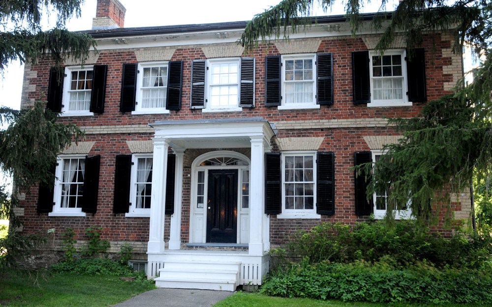 Front view of the Gibson House Museum